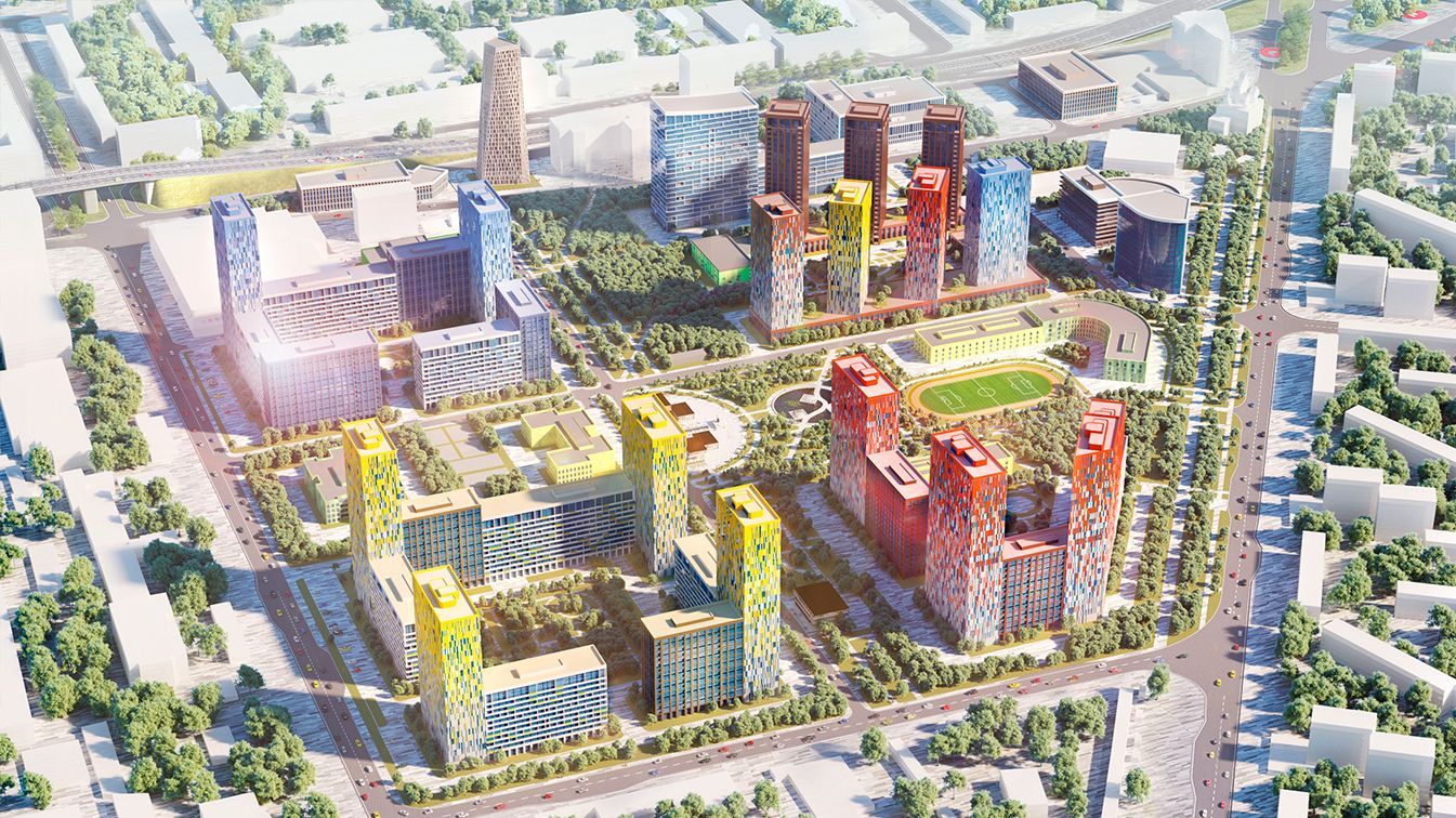 Planning project Ryazansky district, Moscow.