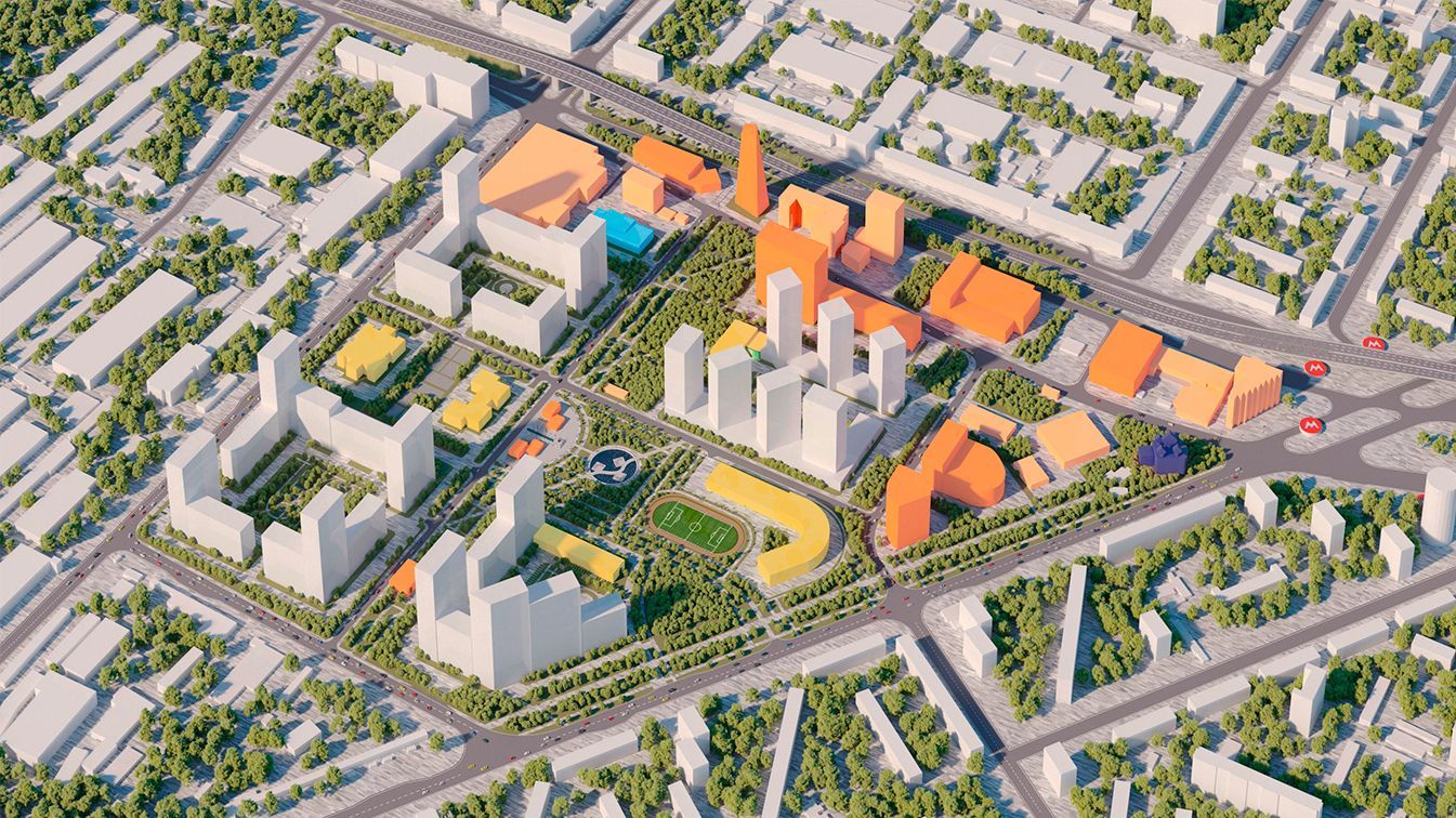 Planning project Ryazansky district, Moscow.