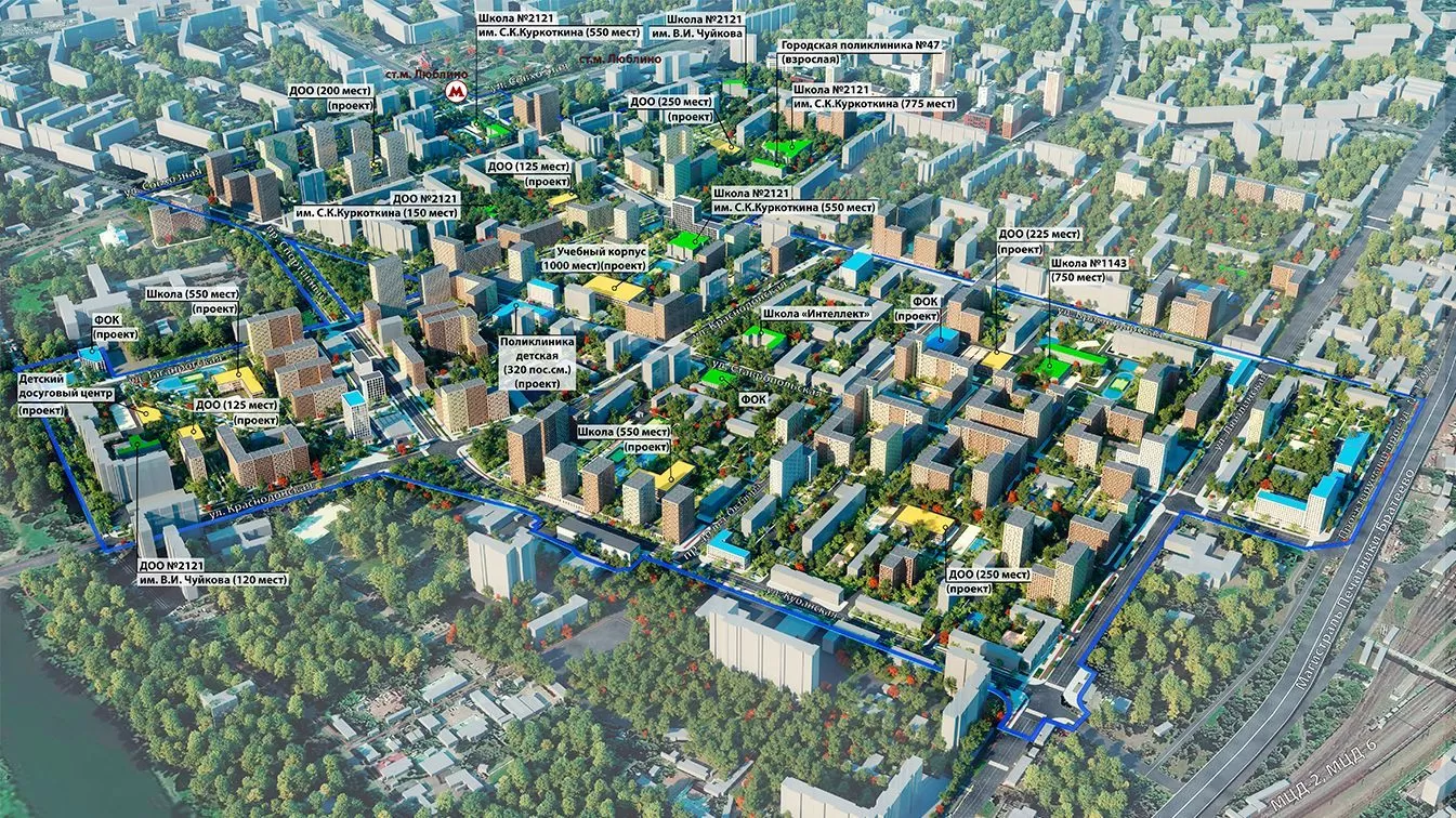 Urban Development Code district Lublino, Moscow